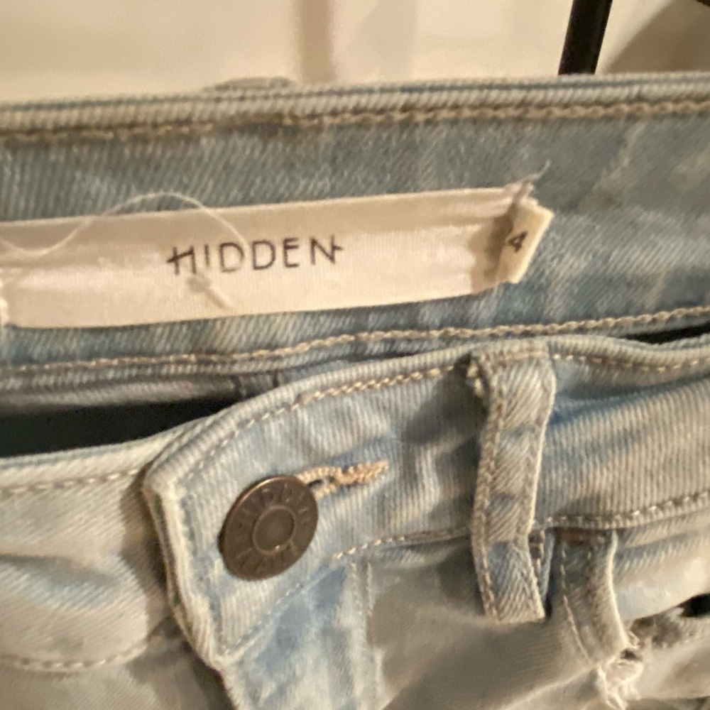Jeans  size 24  ripped at knees  light colored